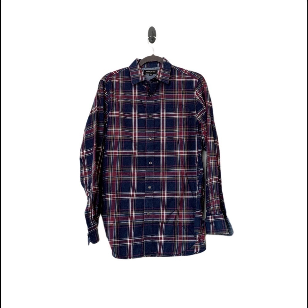 Banana Republic Plaid Long Sleeve Button Down